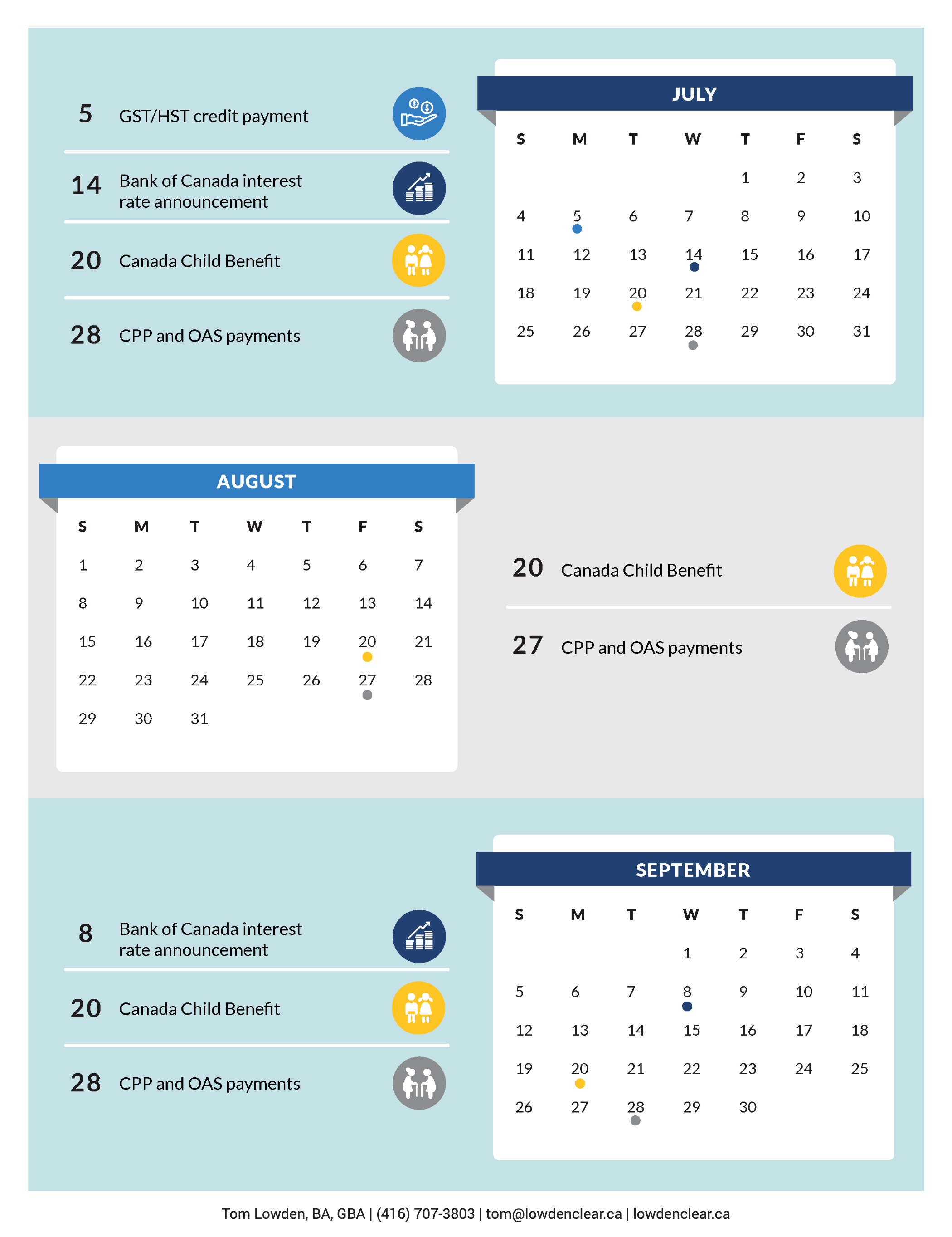 2021 Financial Calendar